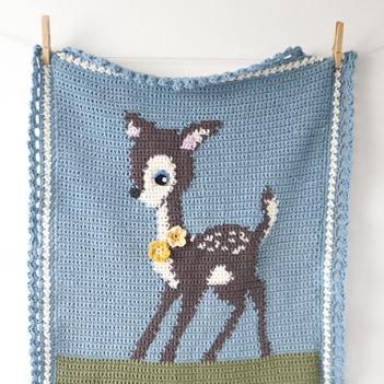 \"360-crochet-hello-deer-baby-blanket\"